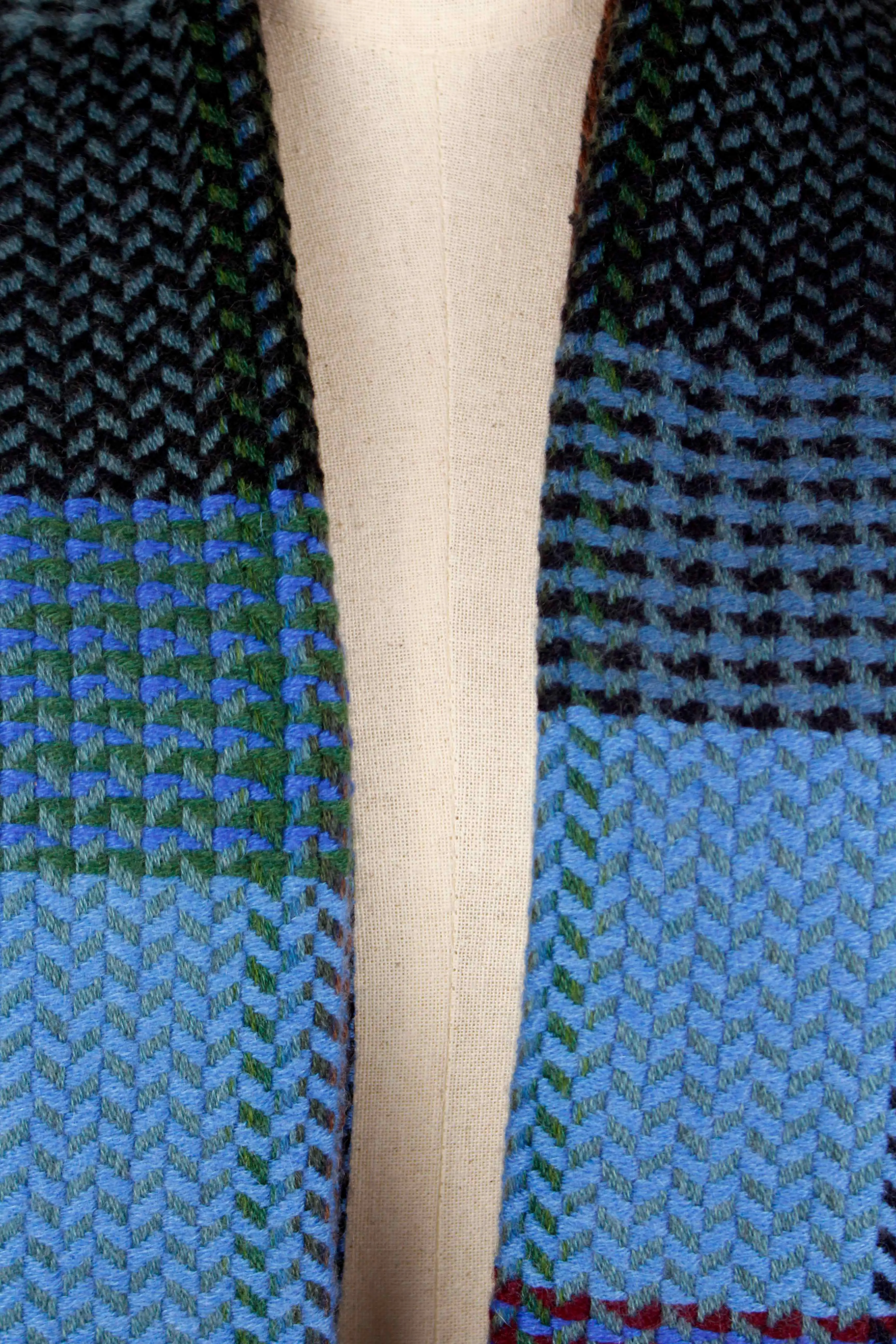 100% Premium Cashmere Shades of Blue Thick Pashmina Muffler