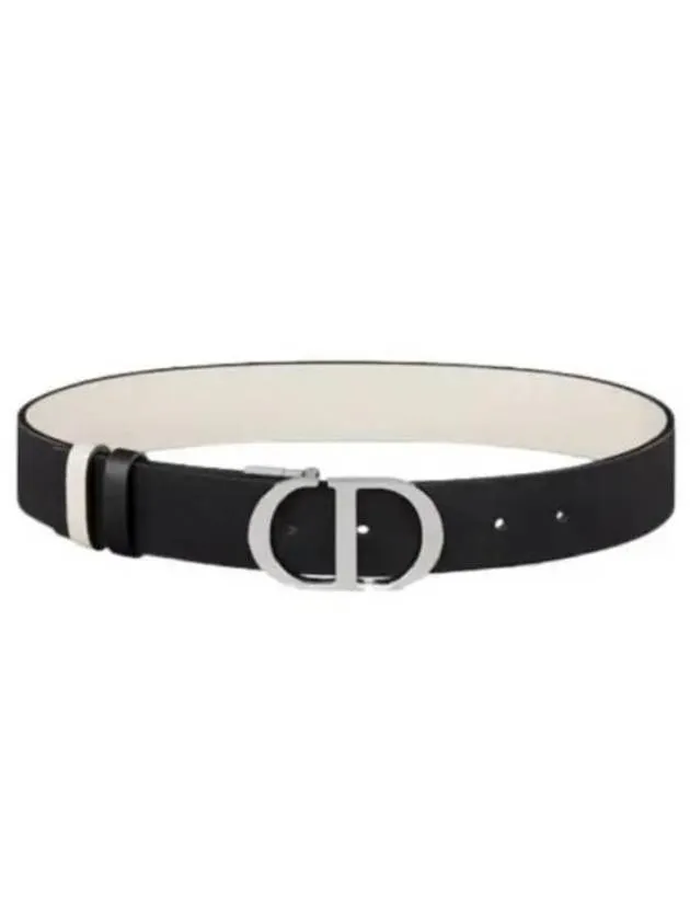 30 Montaigne Reversible Belt White Black
