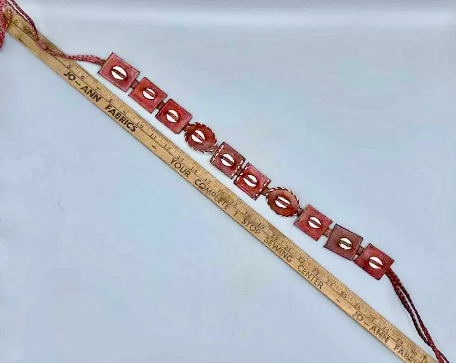 African Cultural Real Cowrie Shell-Leather Medallions Belt - 6 colors