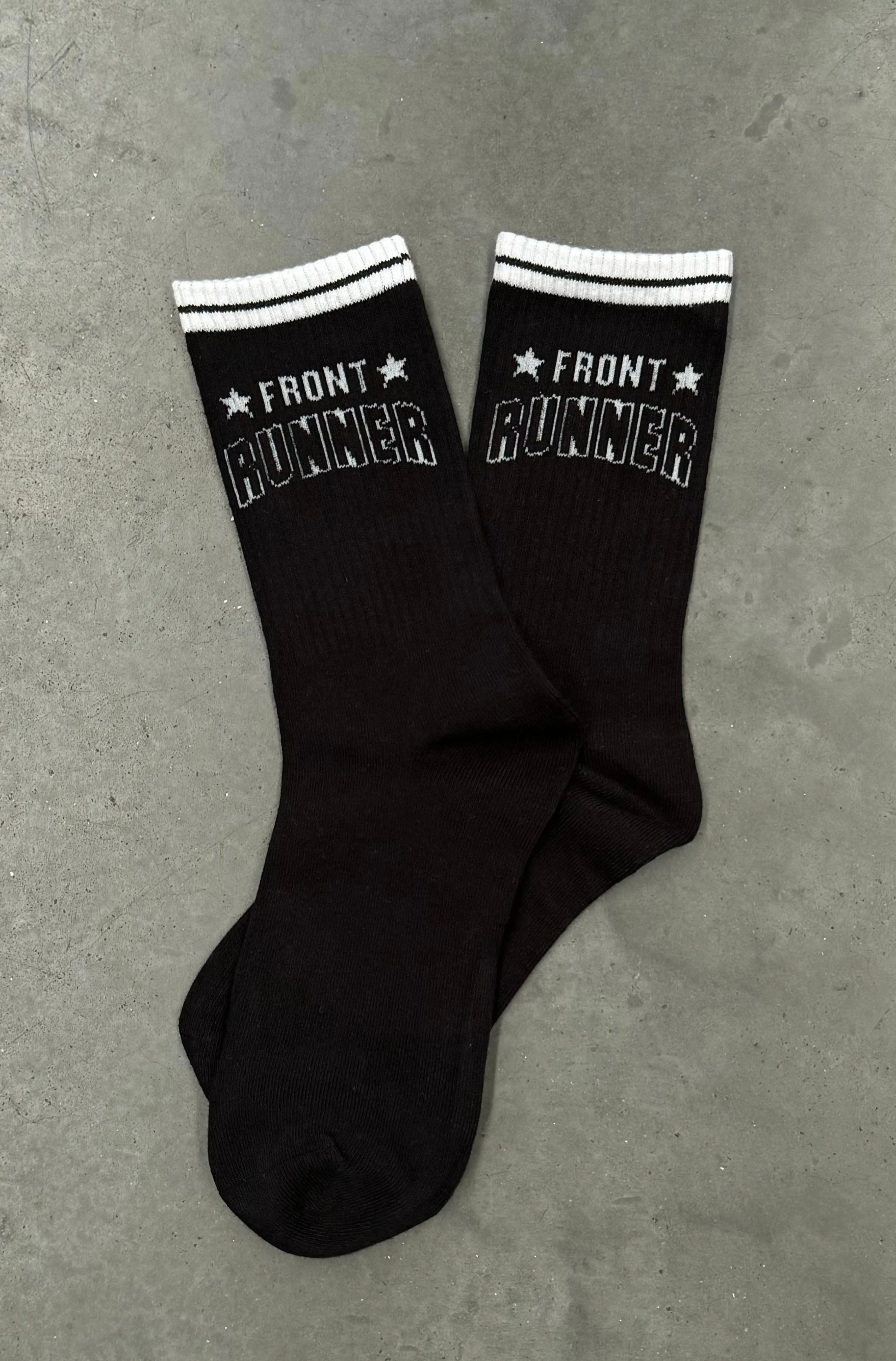 American Runner Socks 2Pk - Black/White