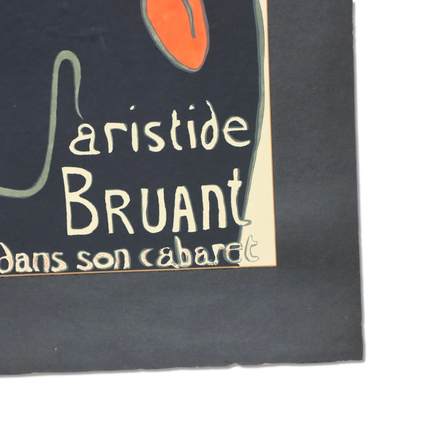 Aristide Bruant dans son Cabaret Toulouse-Lautrec Serigraph 29x23 Matted