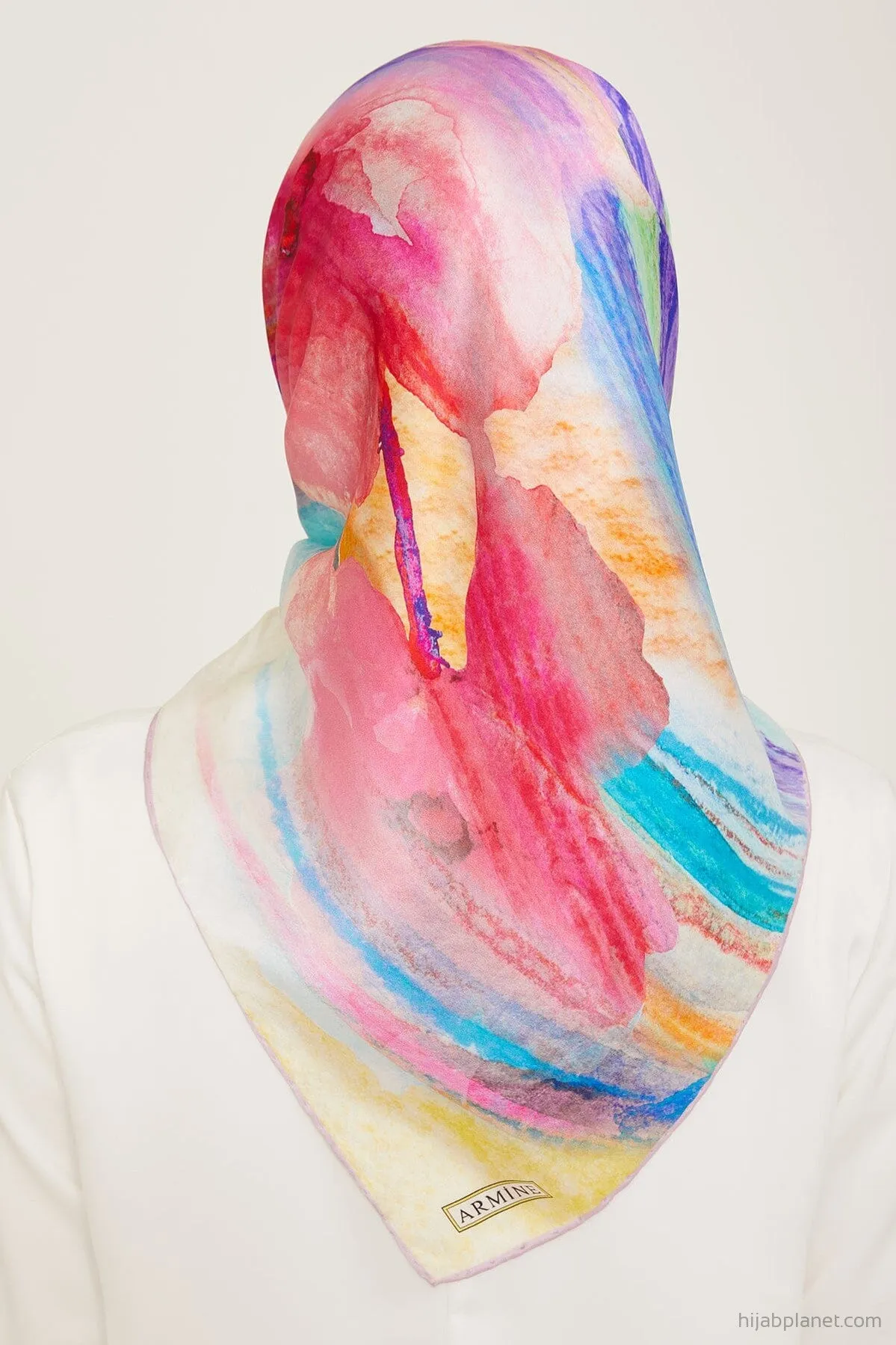 Armine Debussy Abstract Silk Scarf #82