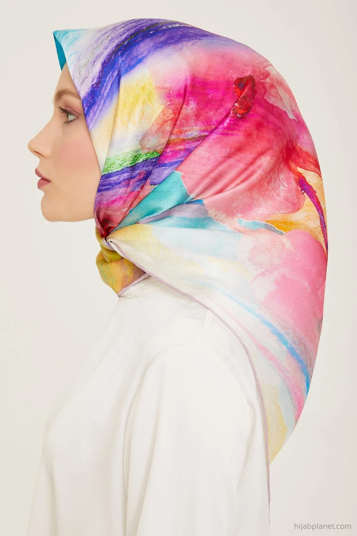 Armine Debussy Abstract Silk Scarf #82