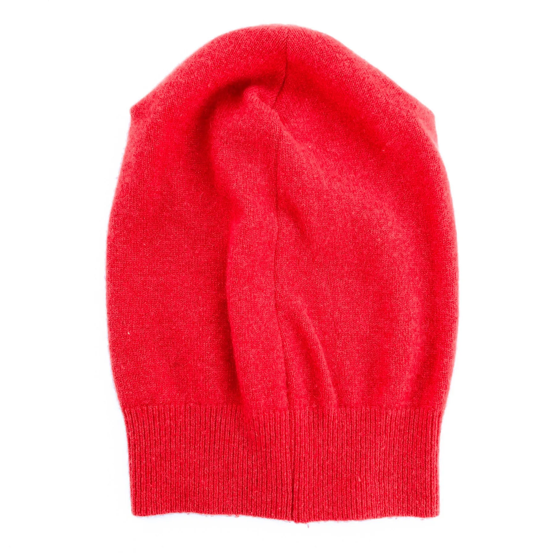 CASHMERE BEANIE | Bright Coral