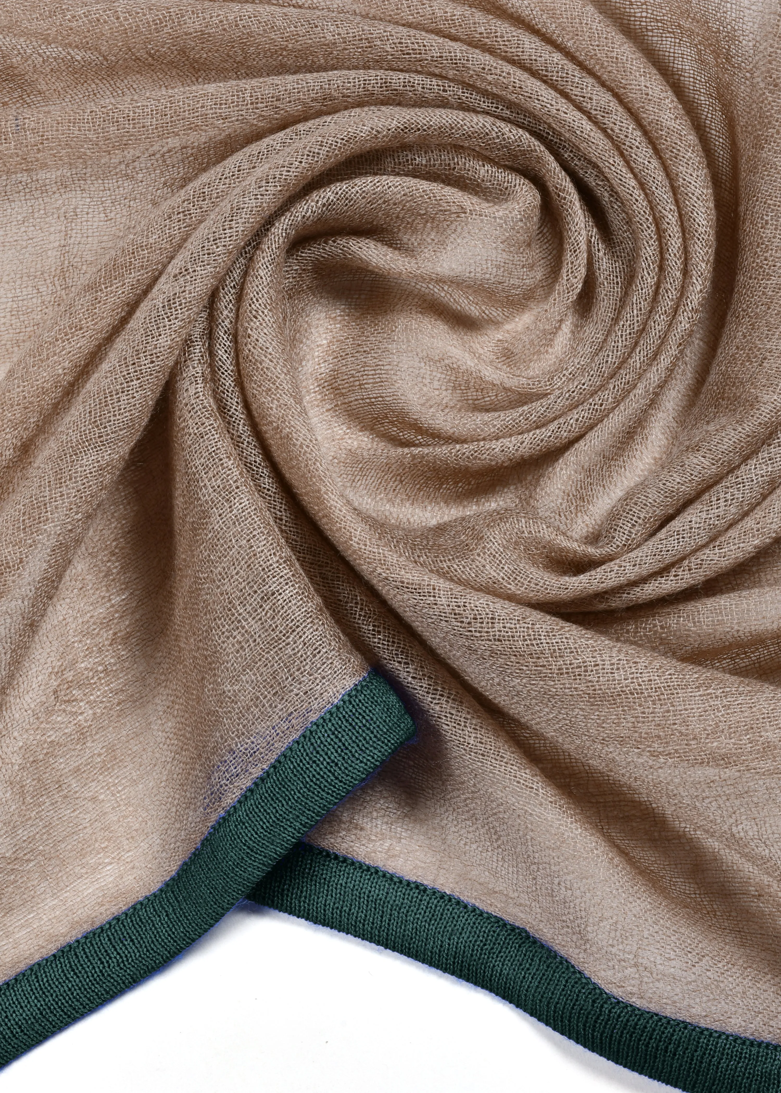 Cashmere Gauze Stole with Knitted Selvedge in Cashmere