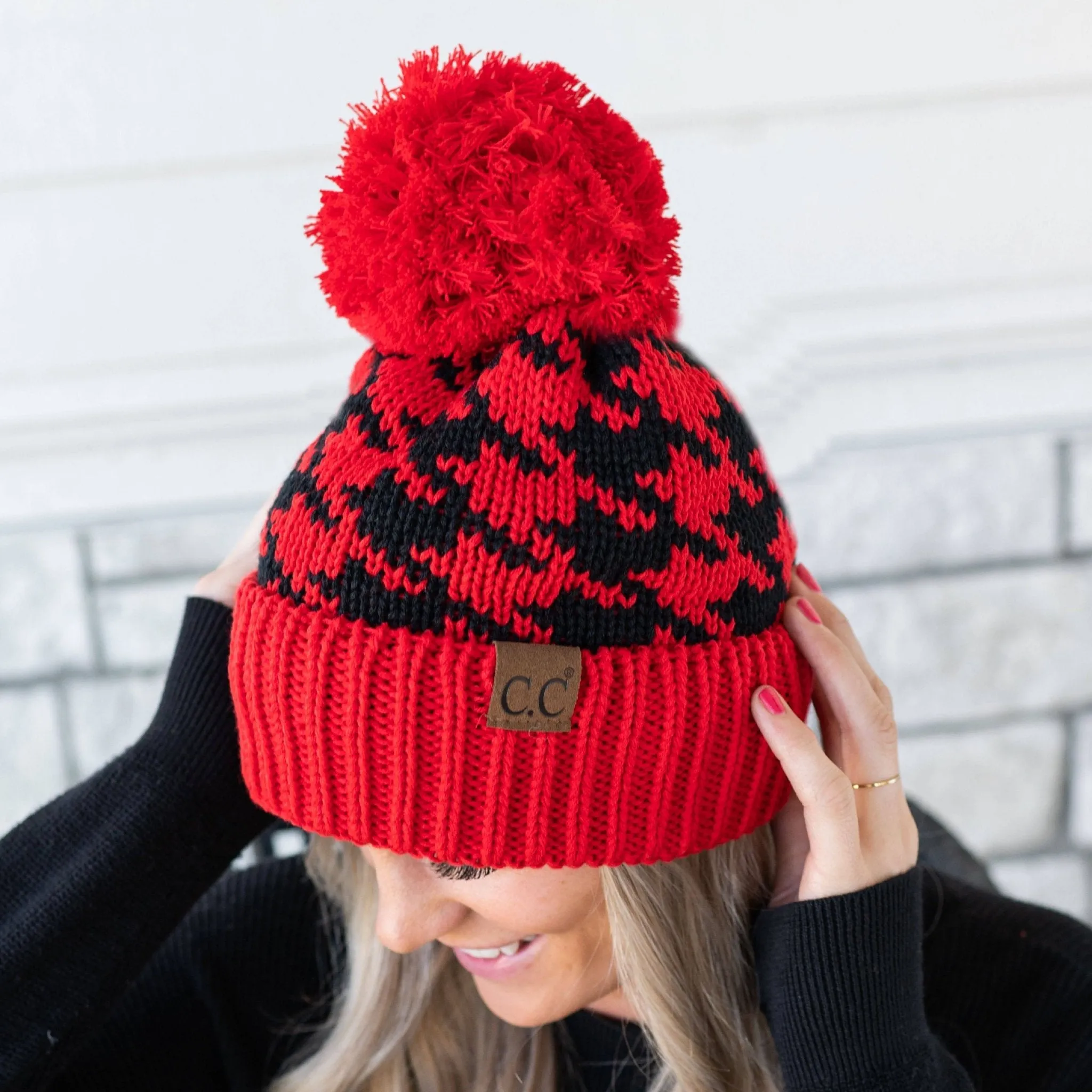 CC Houndstooth Beanie