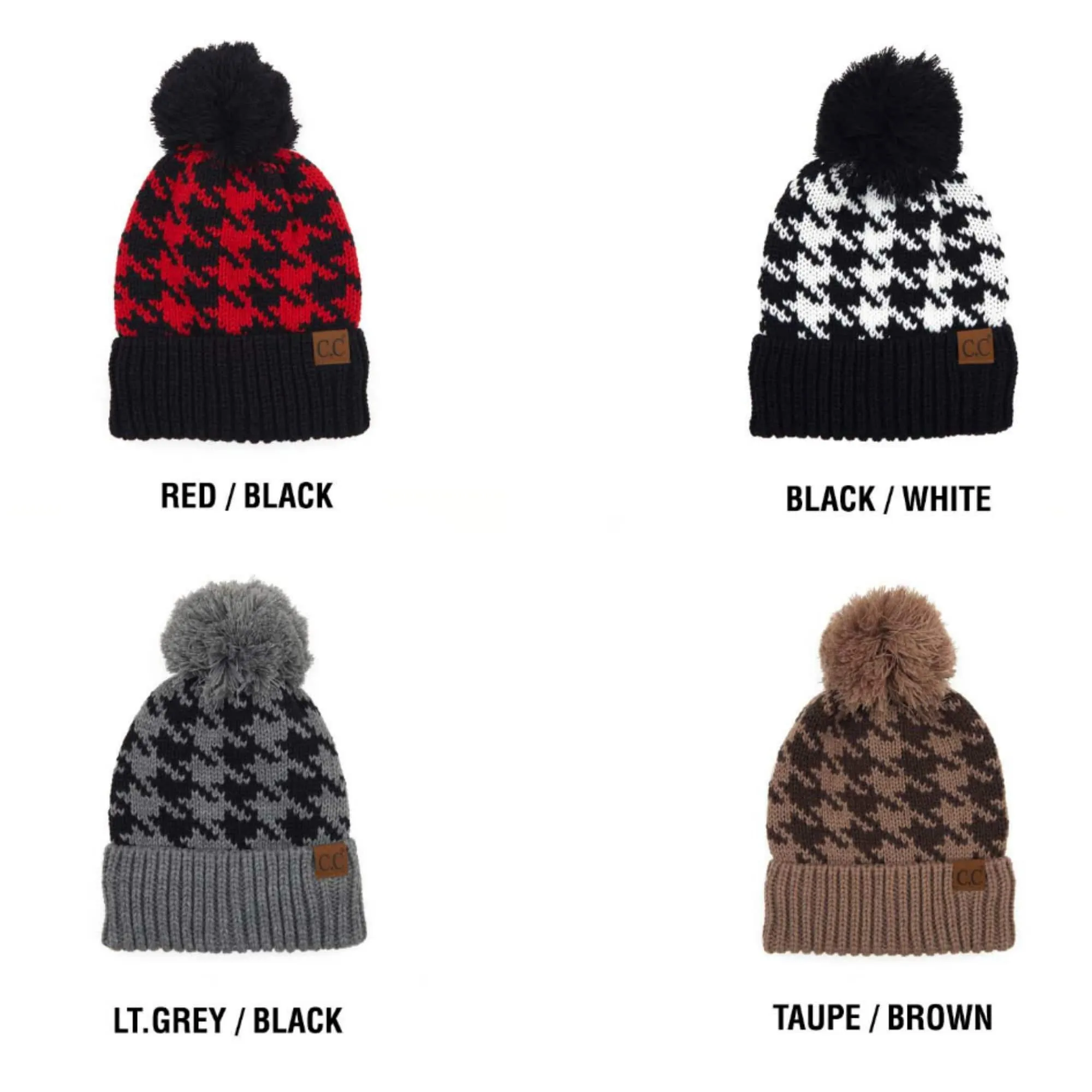 CC Houndstooth Beanie
