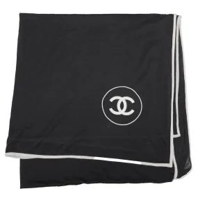 Chanel Bicolor CC Cashmere Silk Stole Scarf