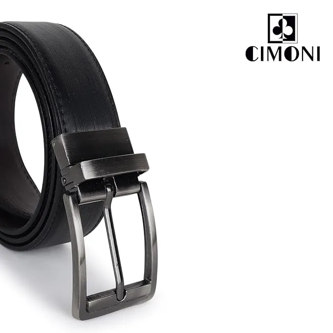 CIMONI® Premium Vegan Leather Belt for Men Jeans & Pants (1 Year Gurantee)