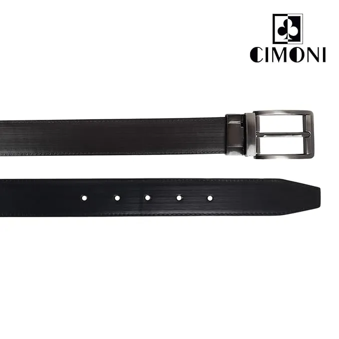 CIMONI® Premium Vegan Leather Belt for Men Jeans & Pants (1 Year Gurantee)