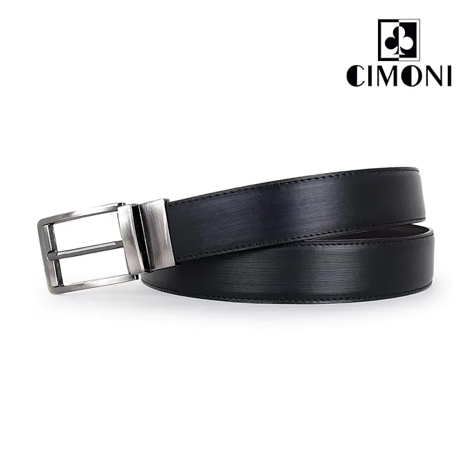 CIMONI® Premium Vegan Leather Belt for Men Jeans & Pants (1 Year Gurantee)