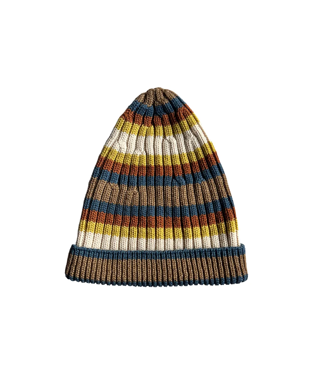 Coblyn Beanie - Azurite Blue Stripe