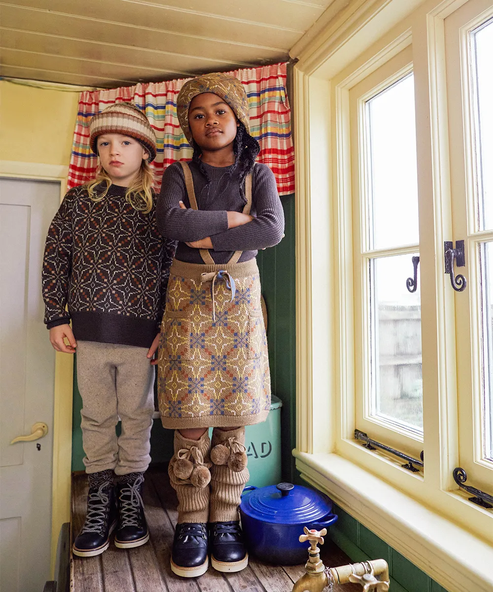 Coblyn Beanie - Duck Egg Stripe