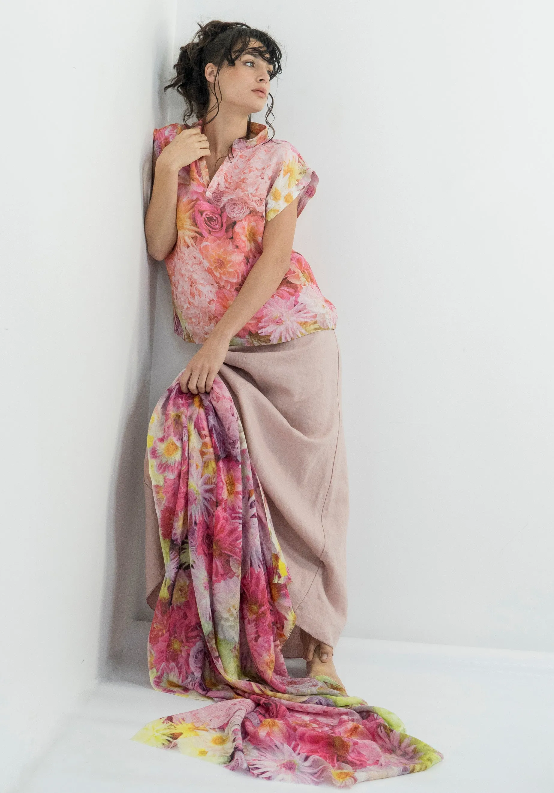 DAHLIAS CASHMERE & MODAL SCARF