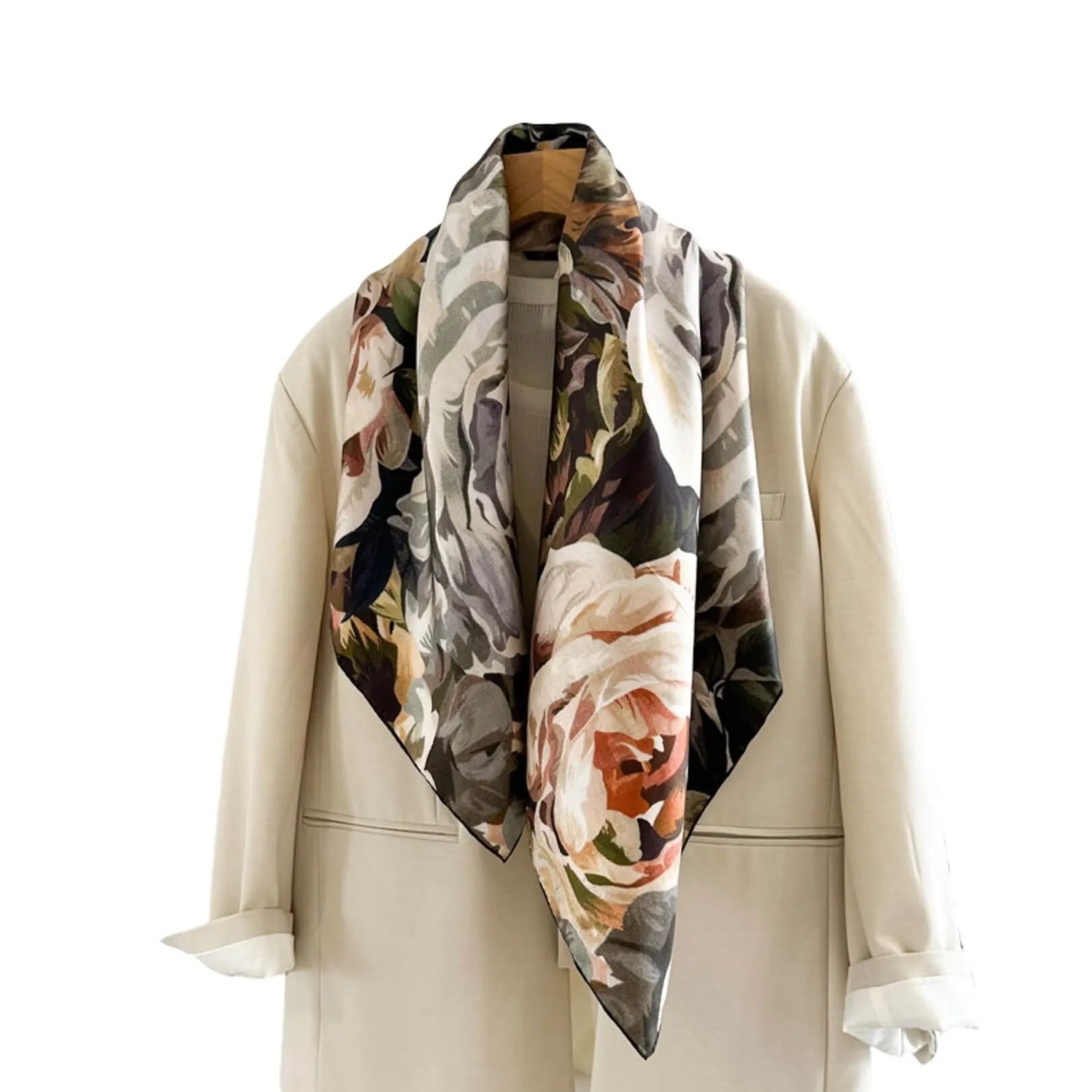 Dark Romance Silk Square Scarf Bandana