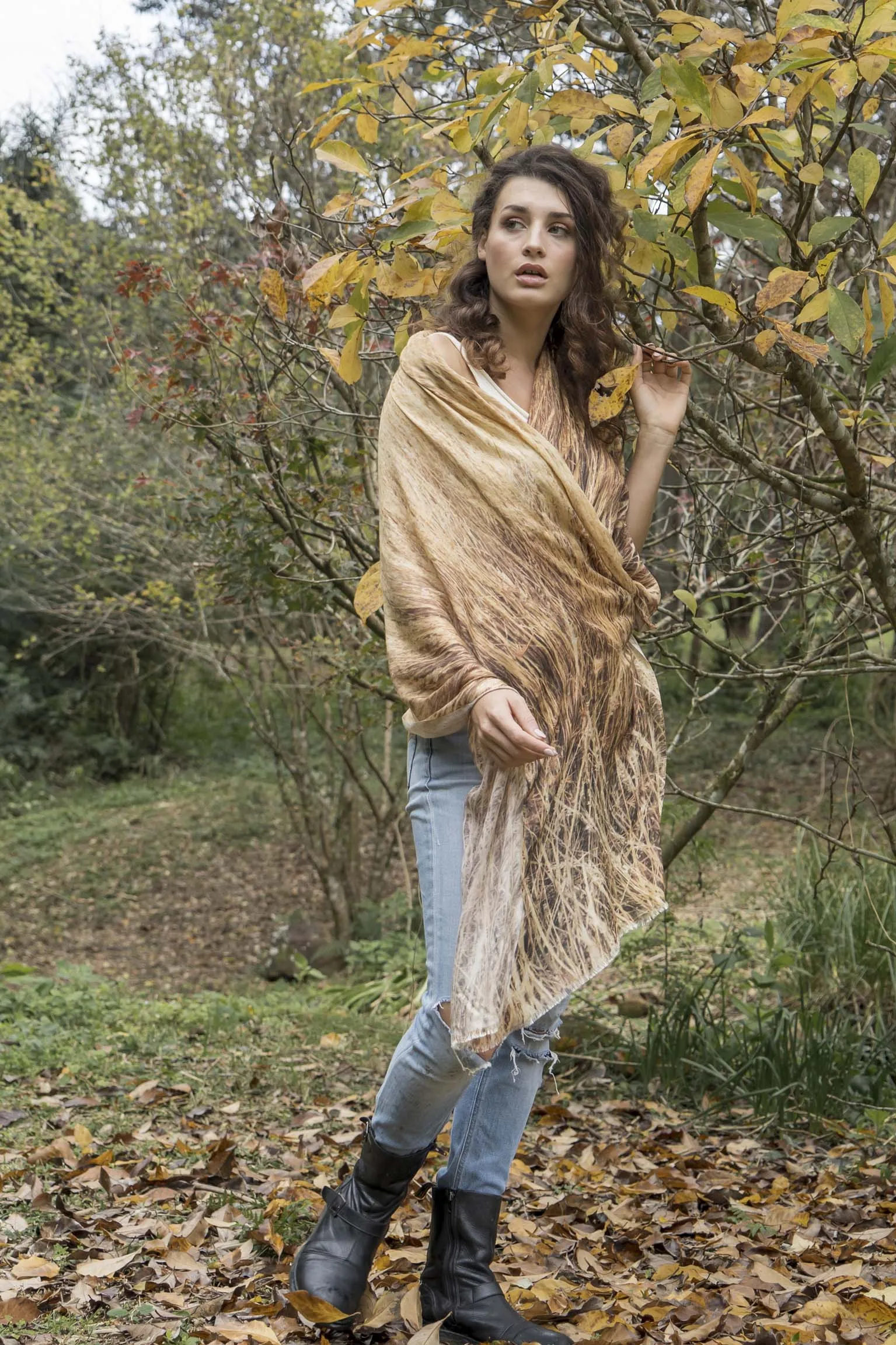 DUNE GRASS CASHMERE & MODAL SCARF
