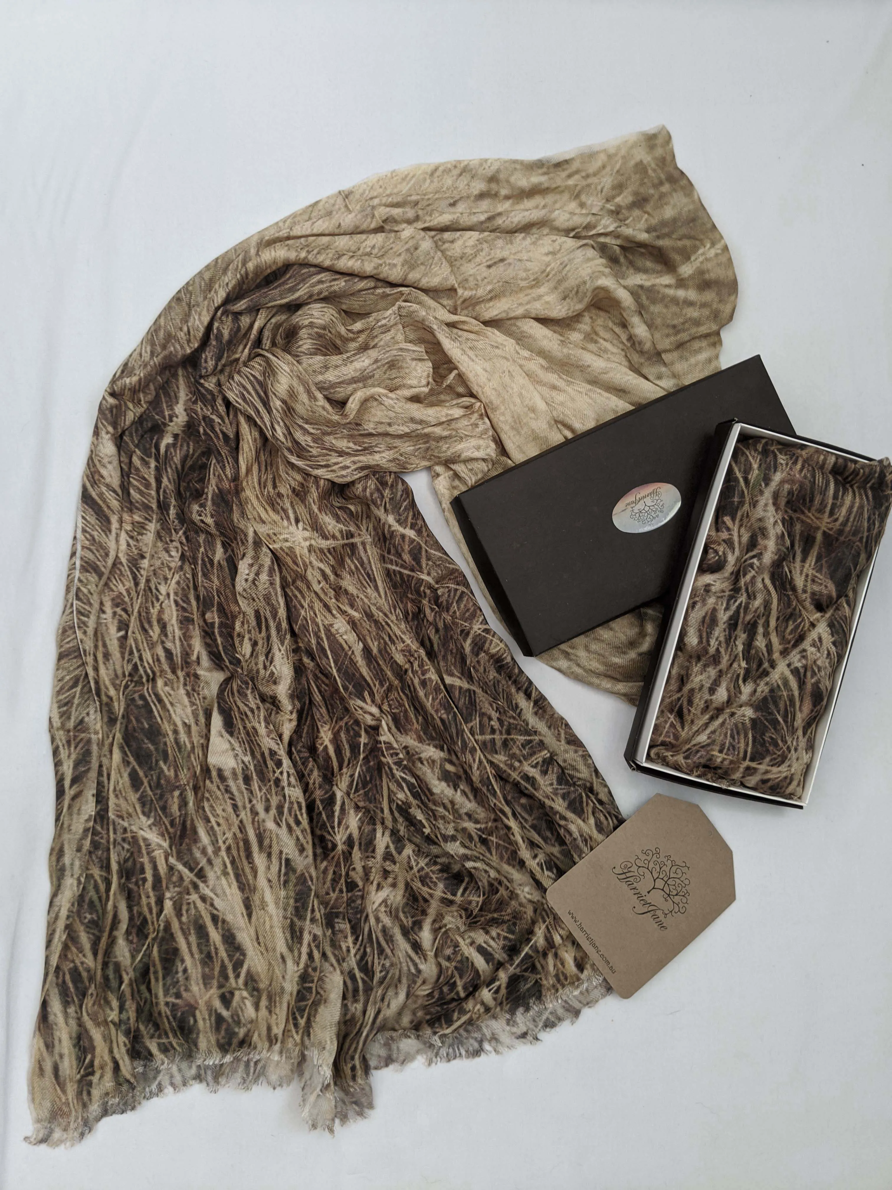 DUNE GRASS CASHMERE & MODAL SCARF