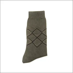 Green Socks For Men – Computerised Knitted Cotton Socks C – KL-14