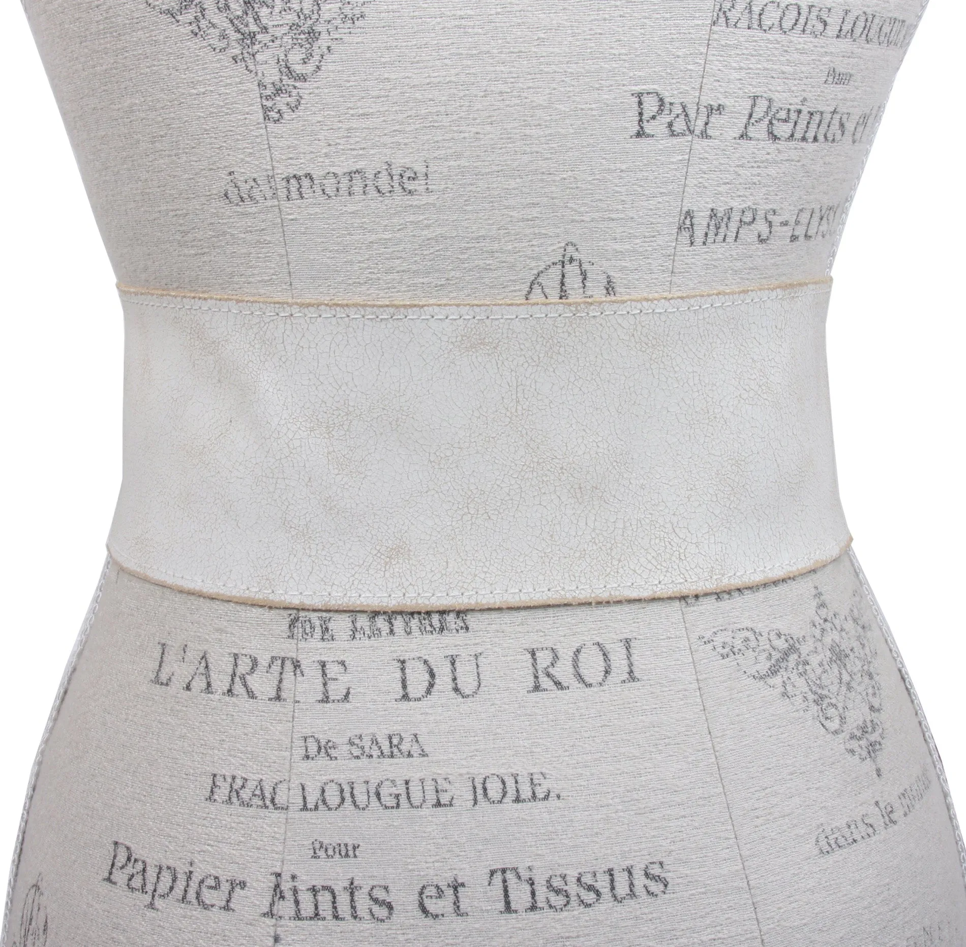 Ladies Wide Sash Genuine Vintage Crack Print Distressed Soft Leather Belt  w/ Antic Silver Circle Buckle