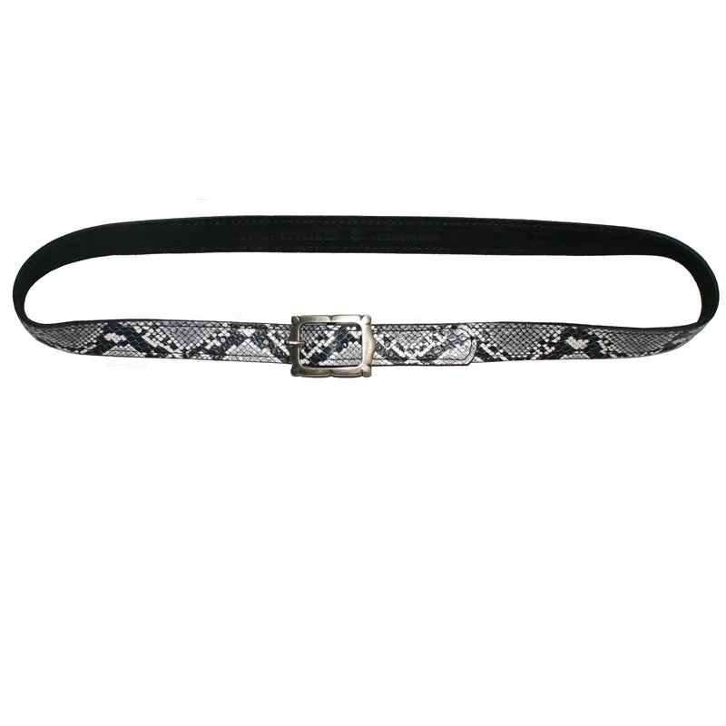 Mini Picture Frame Belt -B&W Snake