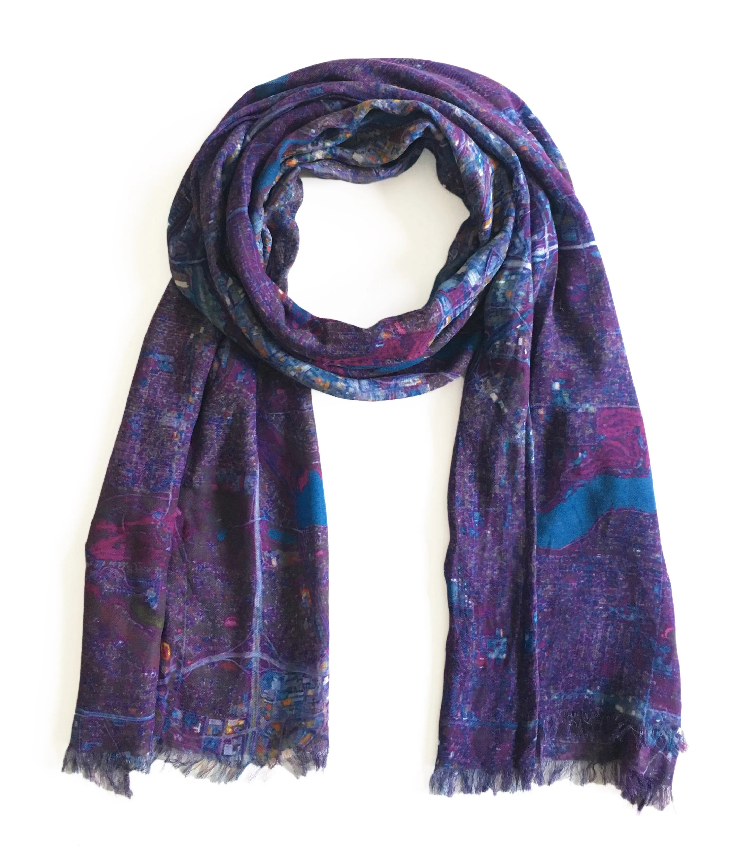 Minneapolis/Saint Paul Rectangular Purple Scarf