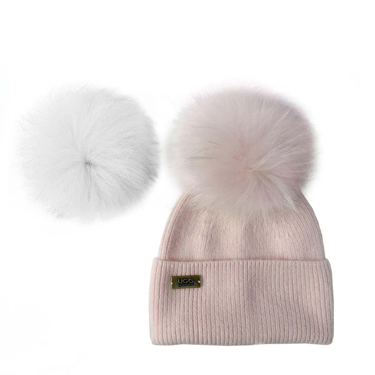 Mitchell-Y Pom Pom UGG Beanies 6P