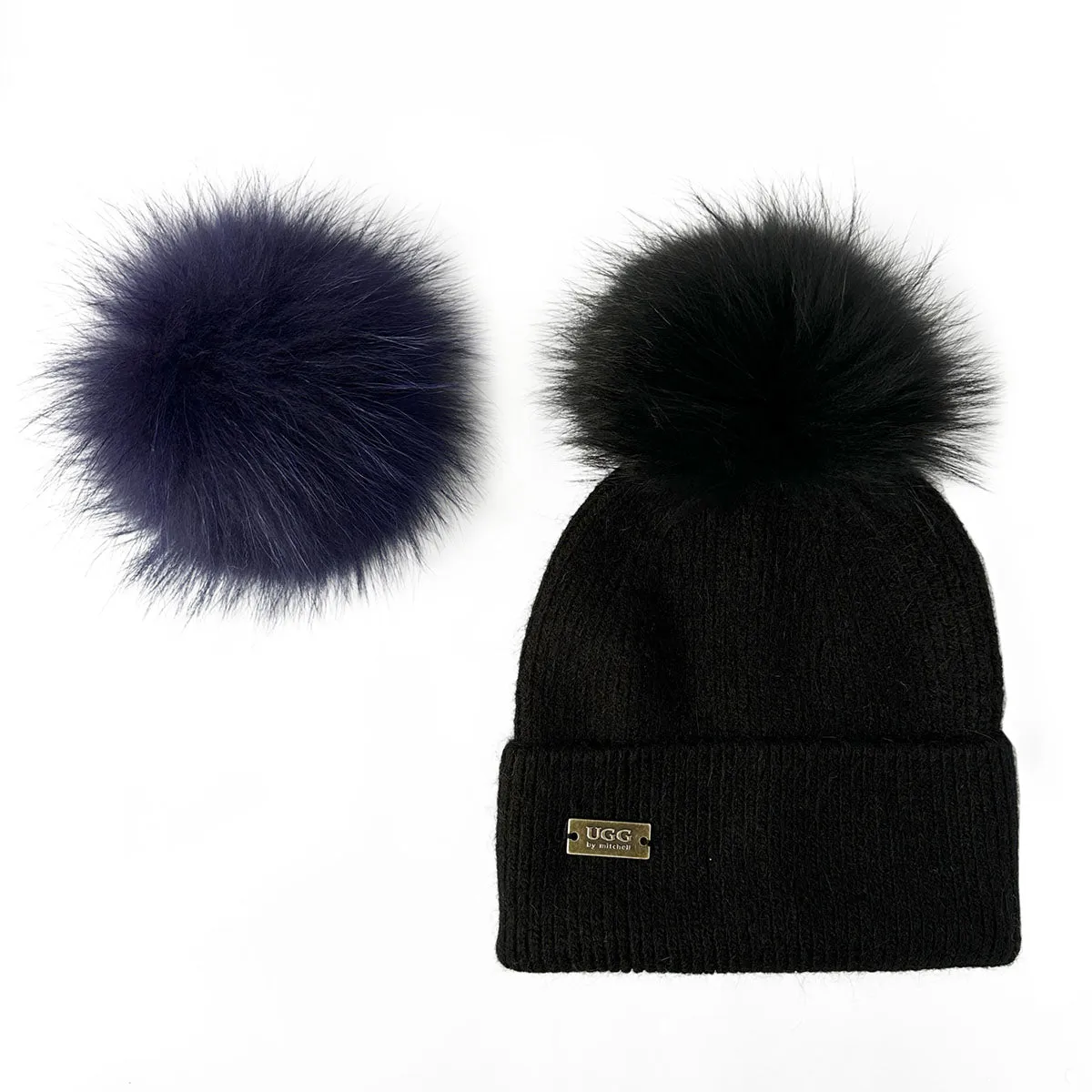 Mitchell-Y Pom Pom UGG Beanies 6P