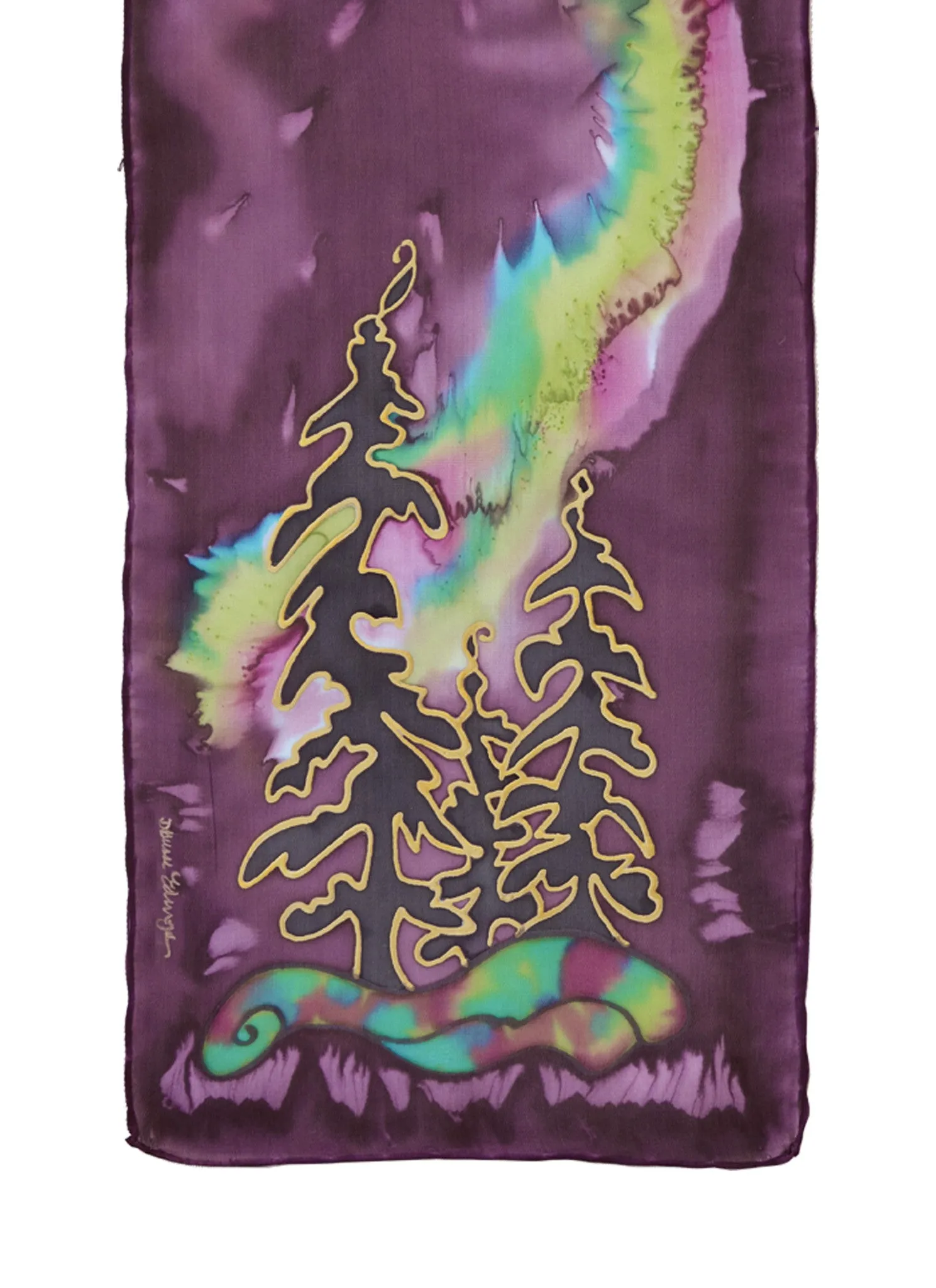 Northern Lights Tree Scarf | 8"x54"