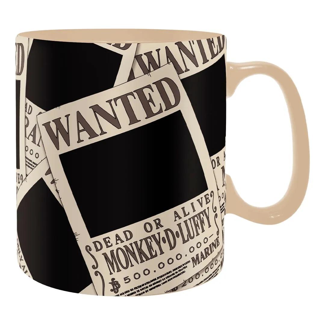One Piece Heat Change Mug Wanted & Coaster Set