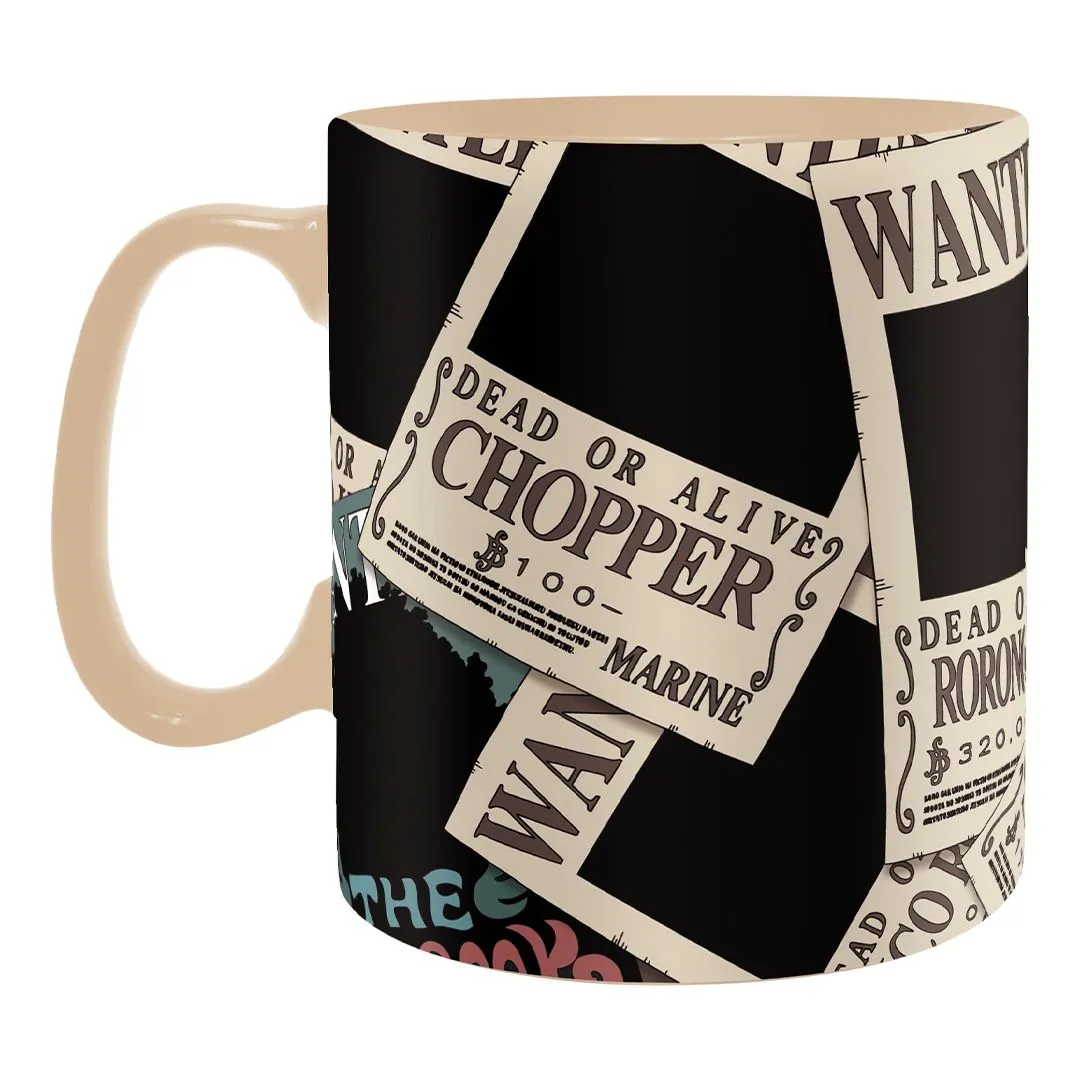 One Piece Heat Change Mug Wanted & Coaster Set