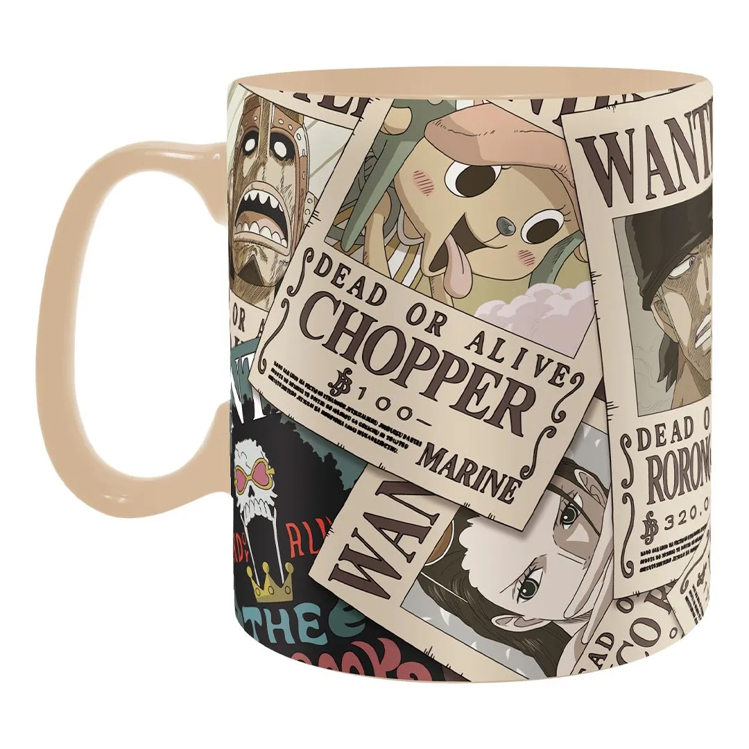 One Piece Heat Change Mug Wanted & Coaster Set