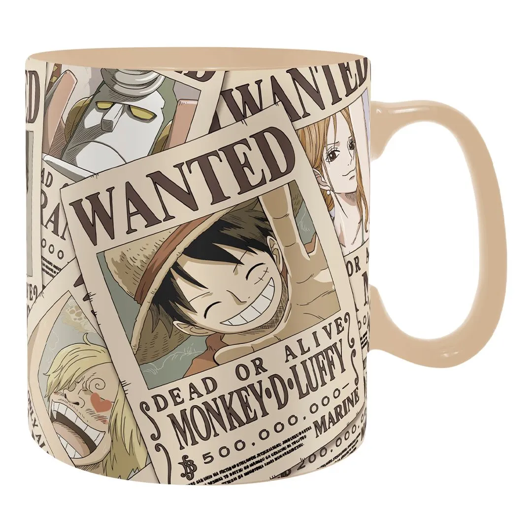 One Piece Heat Change Mug Wanted & Coaster Set