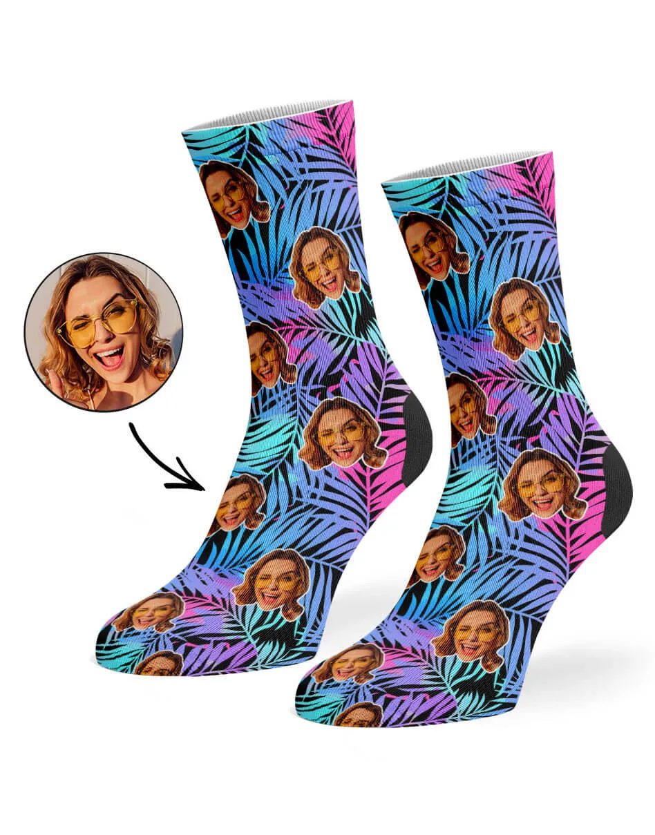 Palm Pattern Socks