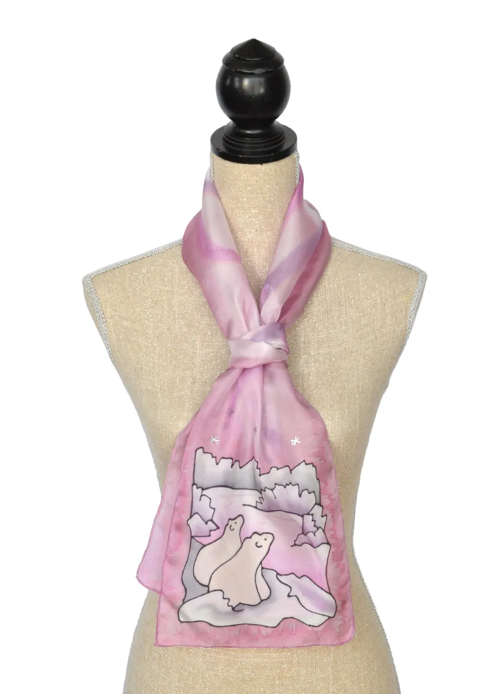 Polar Bear Cubs Scarf | 8"x54"