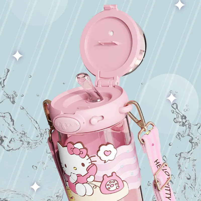 Sanrio Shining Straw Water Bottle 650ML