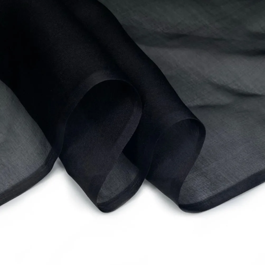 Silk Chiffon - 52” - Black