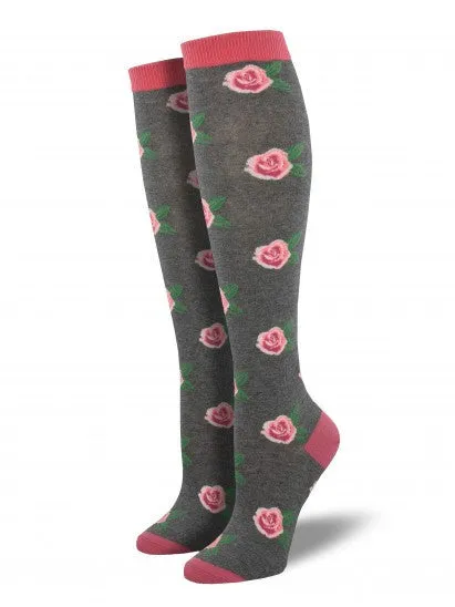 Smell The Roses Knee High Socks (Women's)