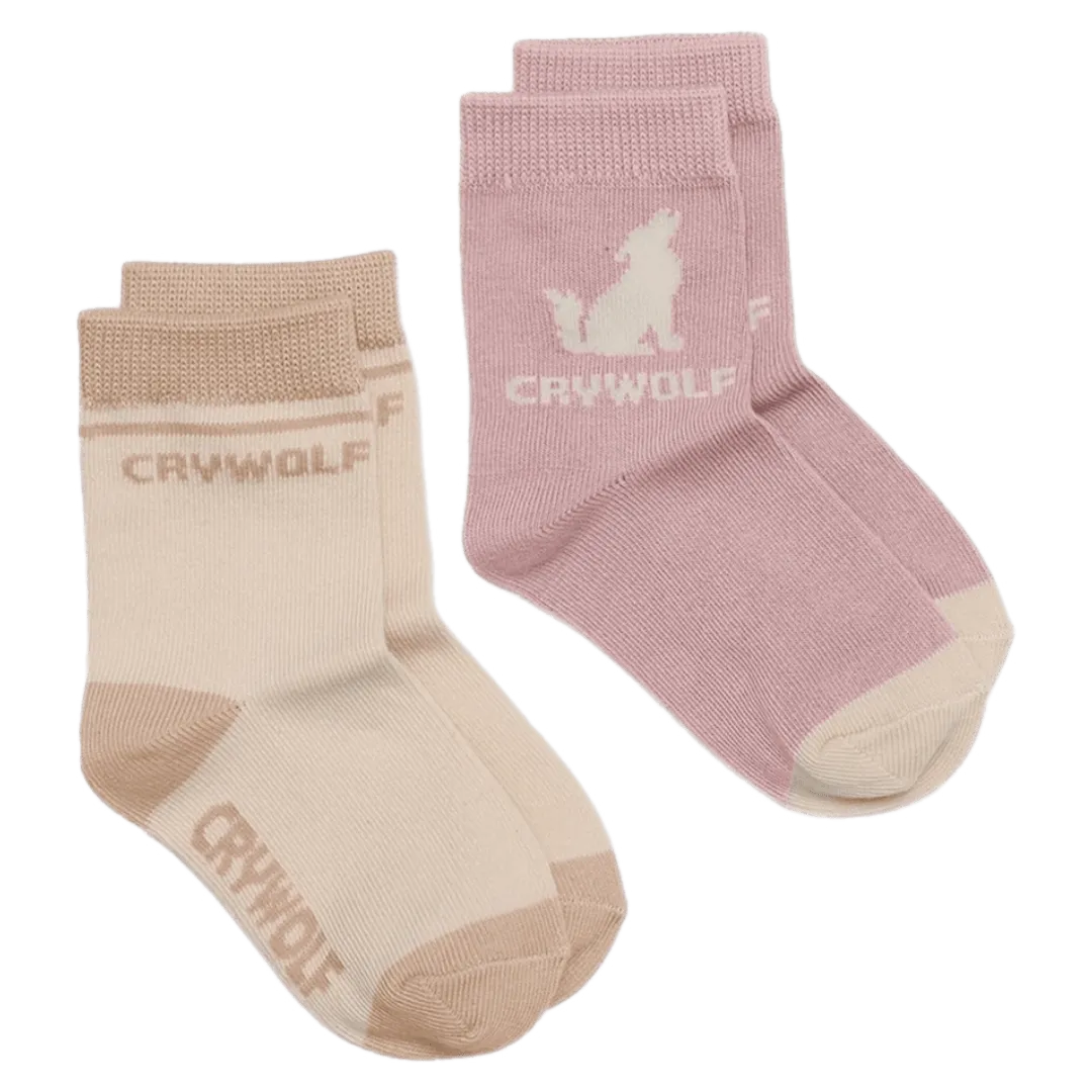 Sock 2-Pack Blush/Camel