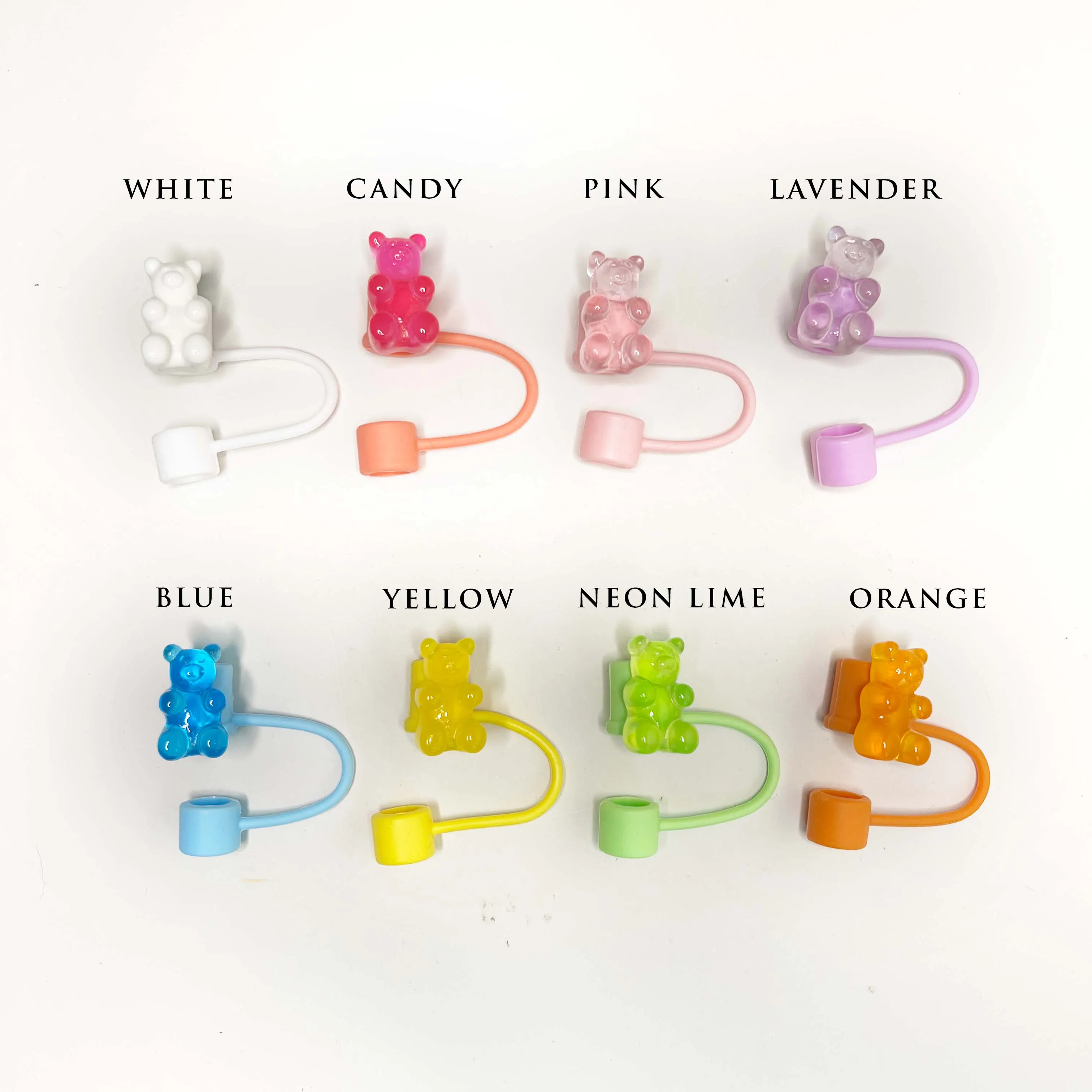Straw Cover Gummy Bear