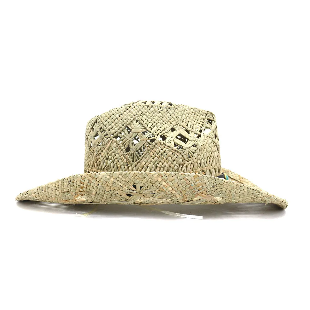 Straw Cowboy Hats Denim Hat Natural Grass Straw Hat