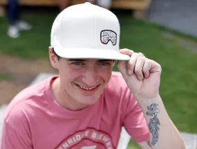 White Goggle Hat