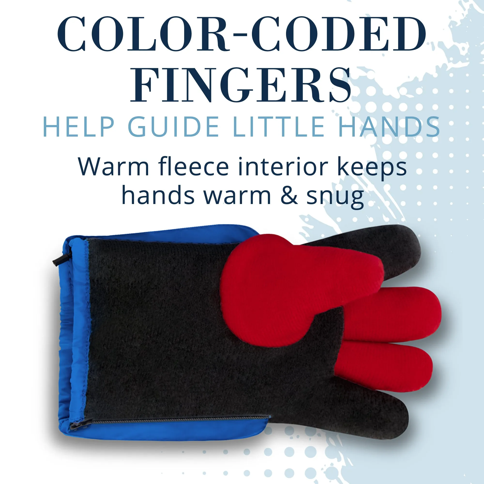Winter & Ski Glove powered by ZIPGLOVE™ TECHNOLOGY | Pink Tie-Dye
