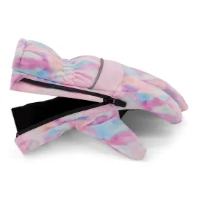 Winter & Ski Glove powered by ZIPGLOVE™ TECHNOLOGY | Pink Tie-Dye